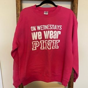 On Wednesdays We Wear Pink Crewneck Sweatshirt
